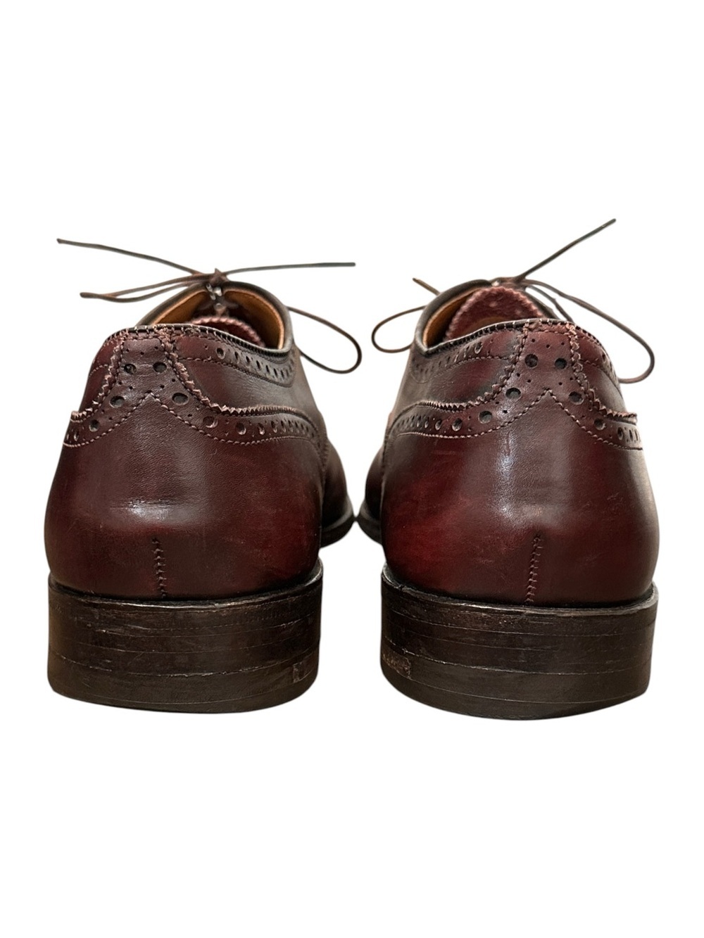 Alden 908 Medallion Perf Tip Bal Oxford Burgundy Calf Hampton Last 12.5 AA/B USA - Picture 4 of 10